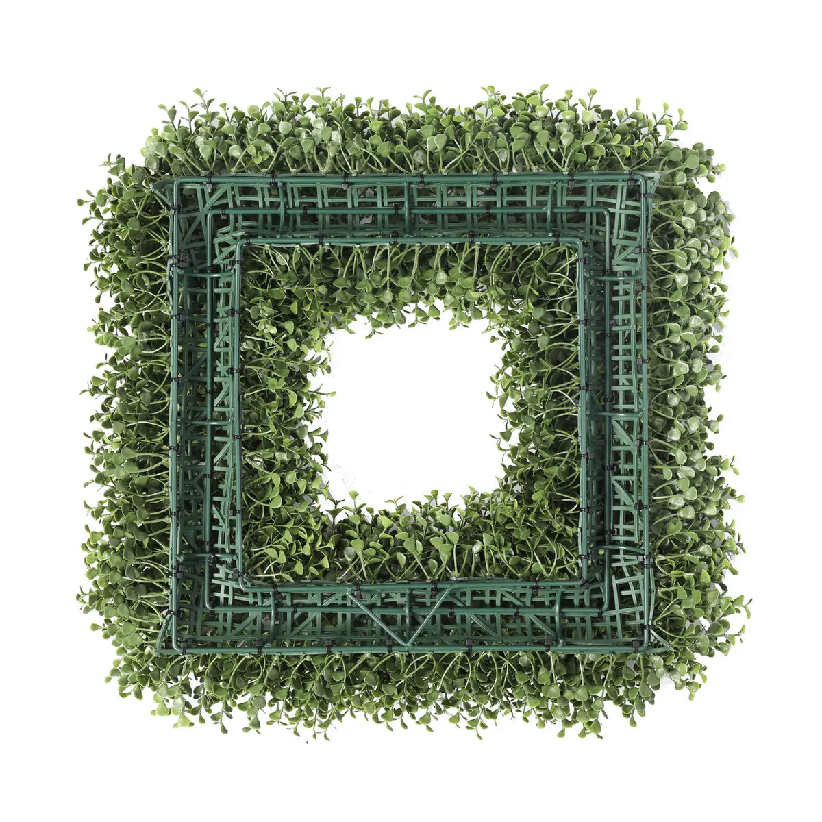 20" Everlux UV Square Boxwood Wreath
