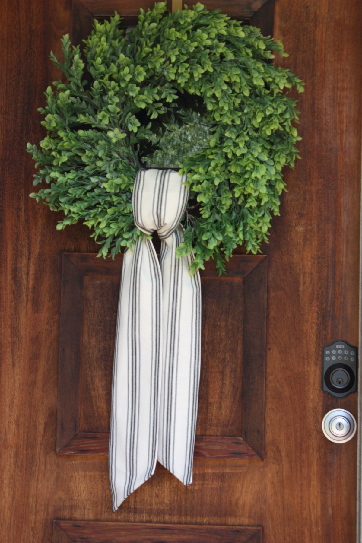 Natural Black Stripe Linen