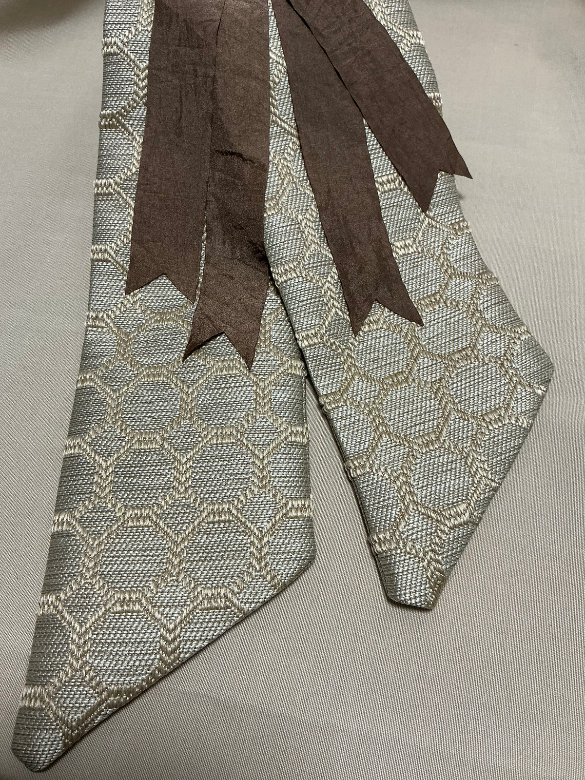 Brown Faux Silk