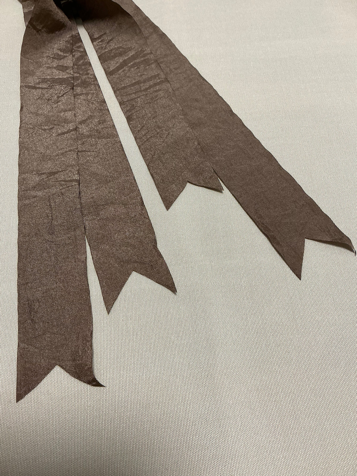 Brown Faux Silk