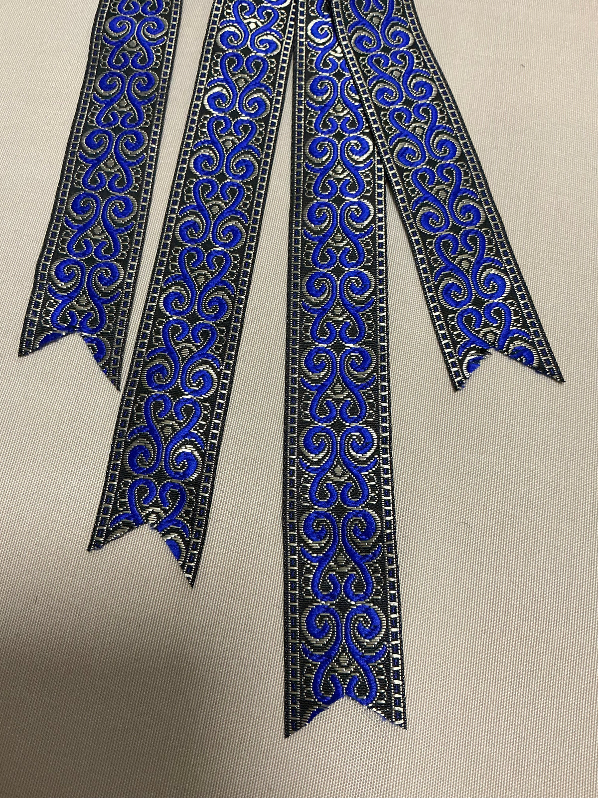 Blue/Black Scroll Navy Jacquard
