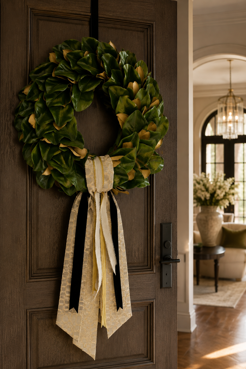 27" Magnolia Leaf Wreath