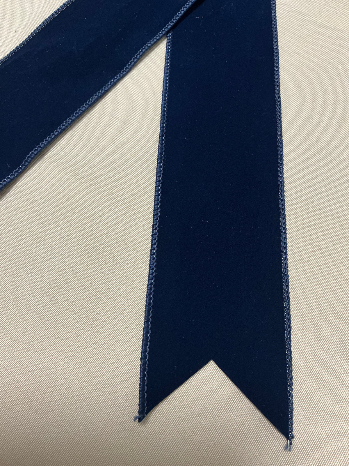 Wide Navy Velvet
