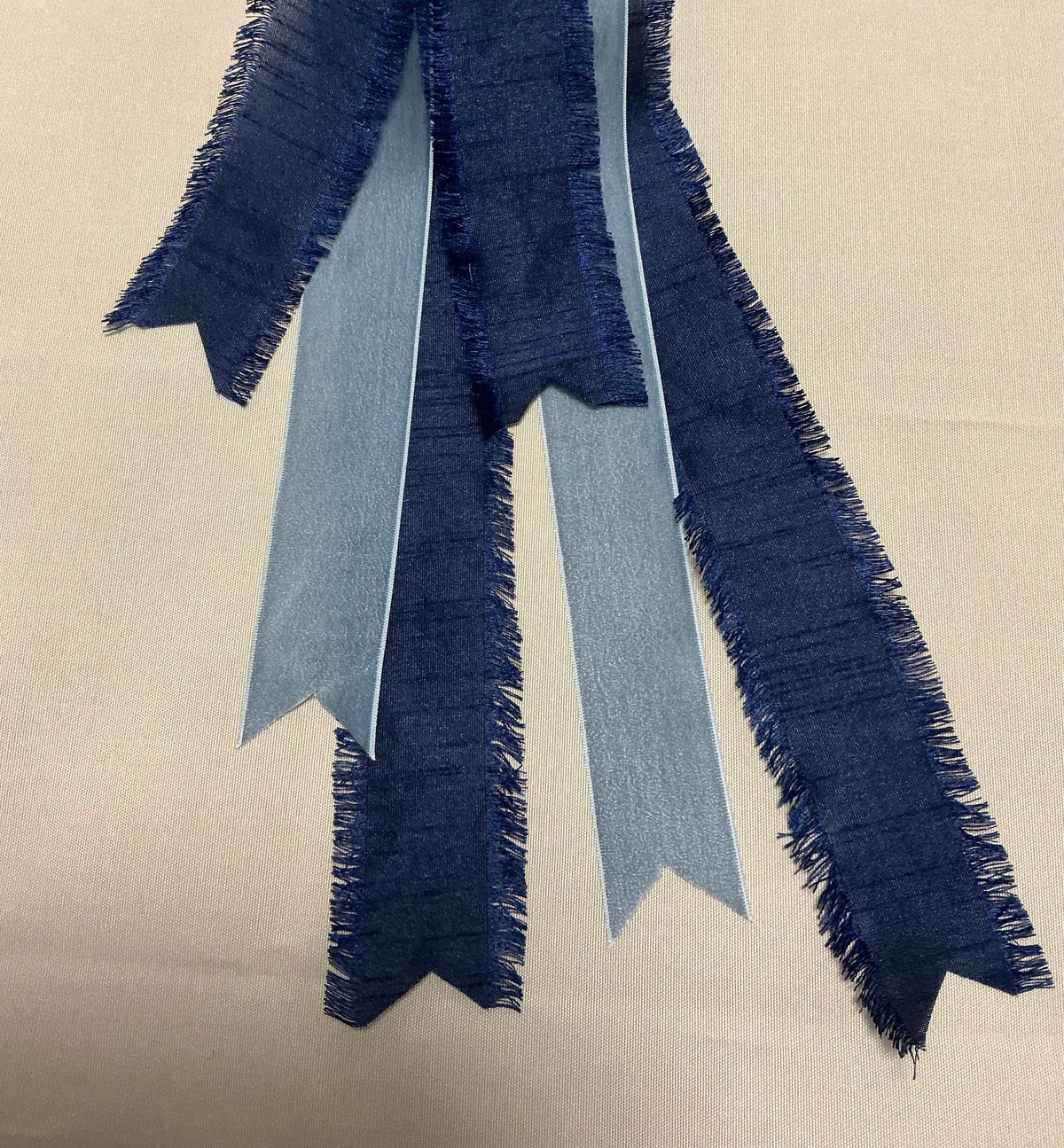 Lighter Frayed Navy + Blue Gray Velvet